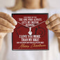 I Love You More Than My Bike! Funny Biker Christmas Card With Alluring Beauty Necklace And Gift Box