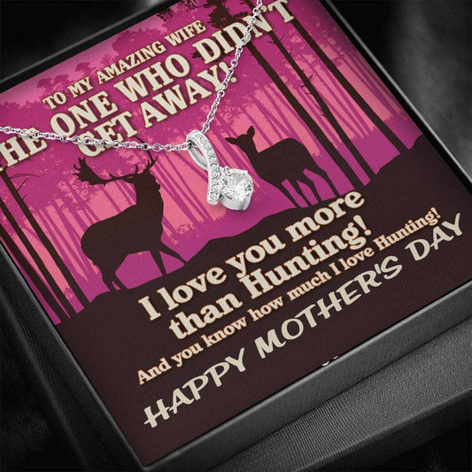 Alluring Beauty necklace Pink sunset hunting wife gift