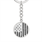 Old Glory American Flag Patriotic Keychain