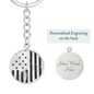 Old Glory American Flag Patriotic Keychain