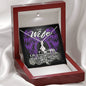Alluring Beauty necklace To my wife Life is one sweet ride with you by my side