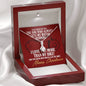 I Love You More Than My Bike! Funny Biker Christmas Card With Alluring Beauty Necklace And Gift Box