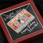 Bodacious 72 Birthday Card and Alluring Beauty Necklace plus Gift Box