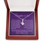 Card To My Daughter-in-law with Alluring Beauty Necklace And A Gift Box