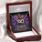 Interlocking Hearts Necklace To My Wife My Best Friend My Riding Partner For Life. Gift for a Wife who rides