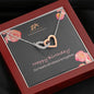Interlocking hearts necklace Our Hearts will always be together