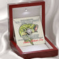 Funny Fishing Love Knot Necklace for Mother's day I Love You More Than Fishing!