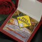 Love Knot Necklace Anniversary for biker wife A marriage with miles is something worth celebrating