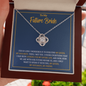 Love Knot Necklace Gift for Future Bride