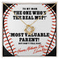 Baseball themed Mother's Day gift necklace with card and gift box
