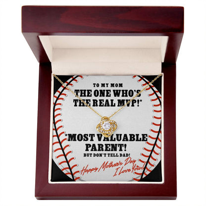 Baseball themed Mother's Day gift necklace with card and gift box