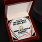 Baseball themed Mother's Day gift necklace with card and gift box