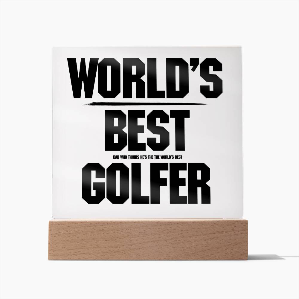 Gift for a dad who plays golf World's Best Golfer