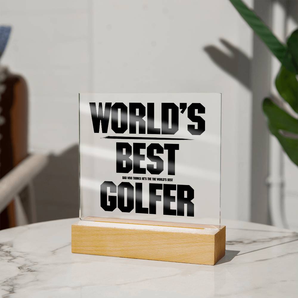 Gift for a dad who plays golf World's Best Golfer