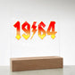 60th Birthday Gift for Classic Rock Music Fan Born in 1964 Acrylic Plaque