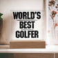 Gift for a dad who plays golf World's Best Golfer