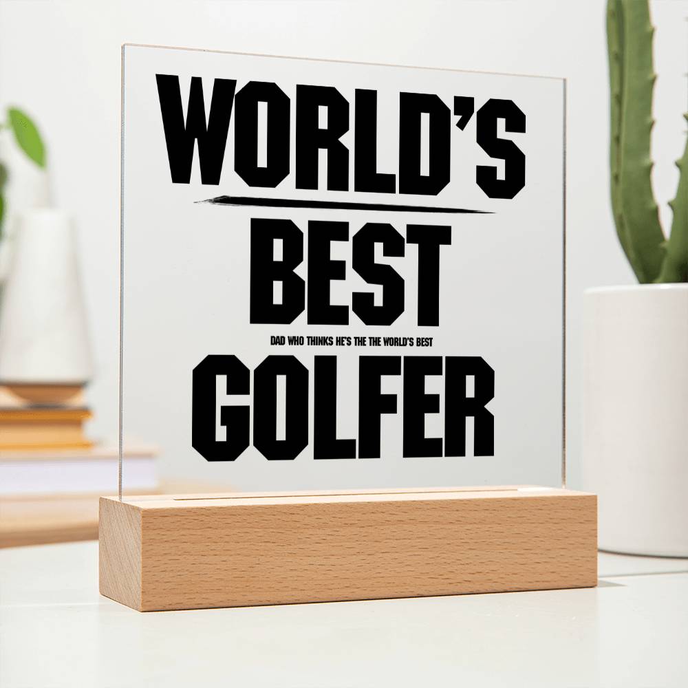 Gift for a dad who plays golf World's Best Golfer