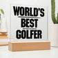 Gift for a dad who plays golf World's Best Golfer