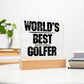 Gift for a dad who plays golf World's Best Golfer