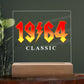 60th Birthday Gift for Classic Rock Music Fan Born in 1964 Acrylic Plaque