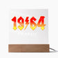 60th Birthday Gift for Classic Rock Music Fan Born in 1964 Acrylic Plaque