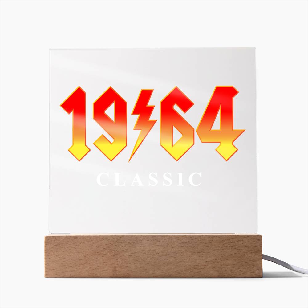 60th Birthday Gift for Classic Rock Music Fan Born in 1964 Acrylic Plaque
