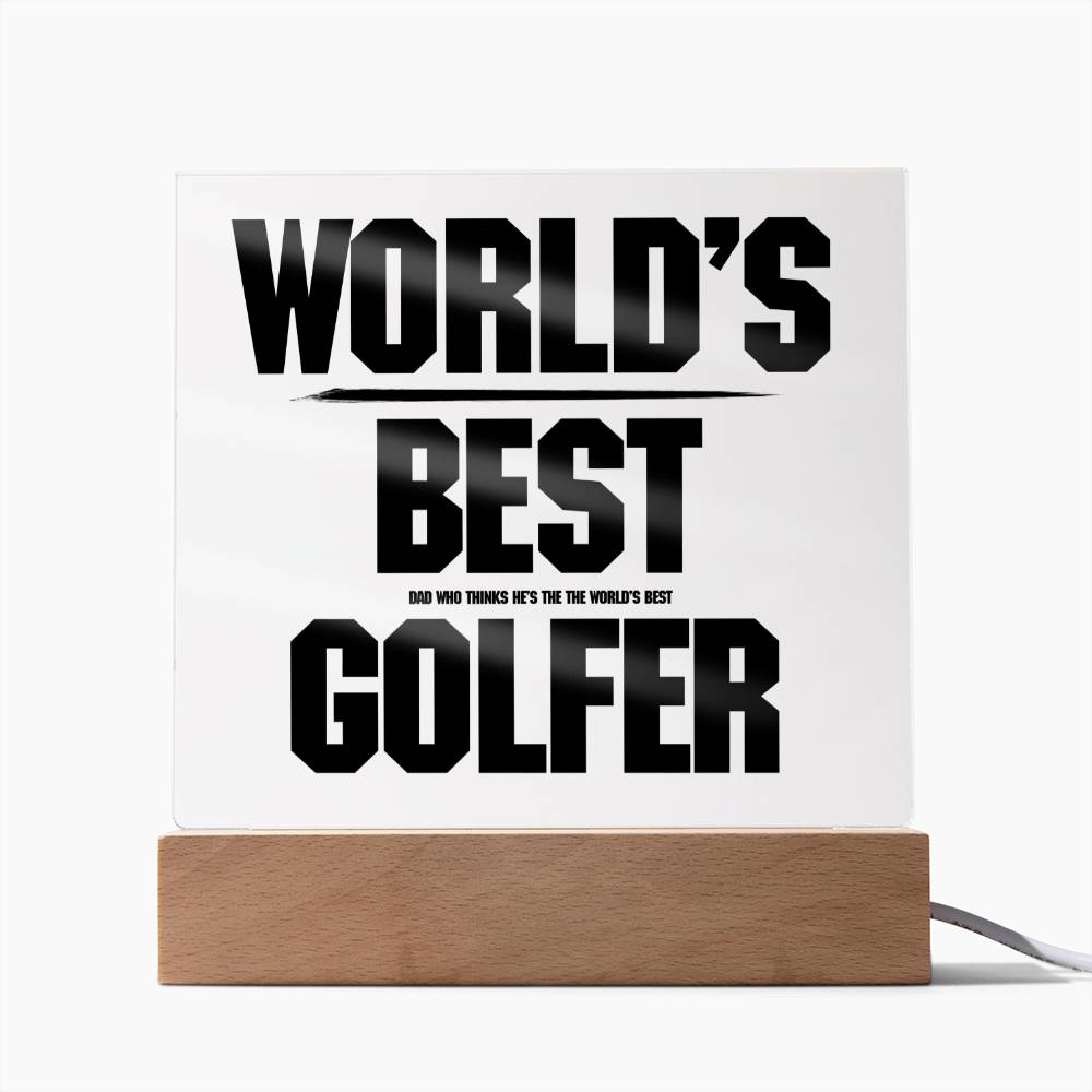 Gift for a dad who plays golf World's Best Golfer