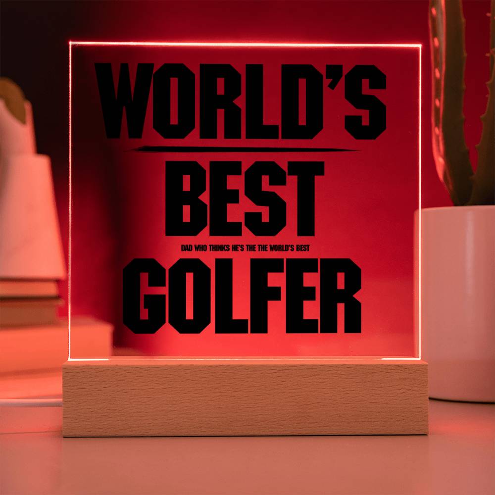 Gift for a dad who plays golf World's Best Golfer