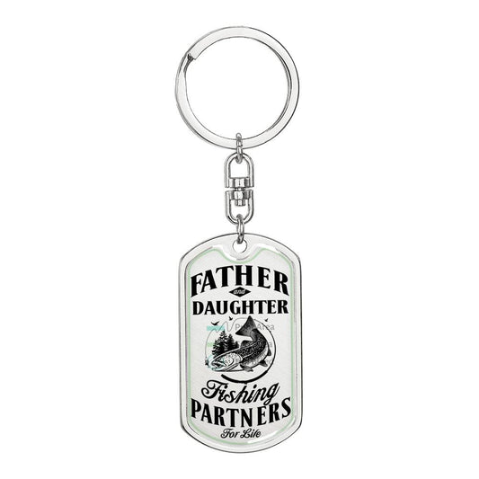 Father and daughter fishing partners