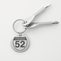 Vintage 52 keychain with screwdrivers