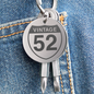 Vintage 52 keychain with screwdrivers