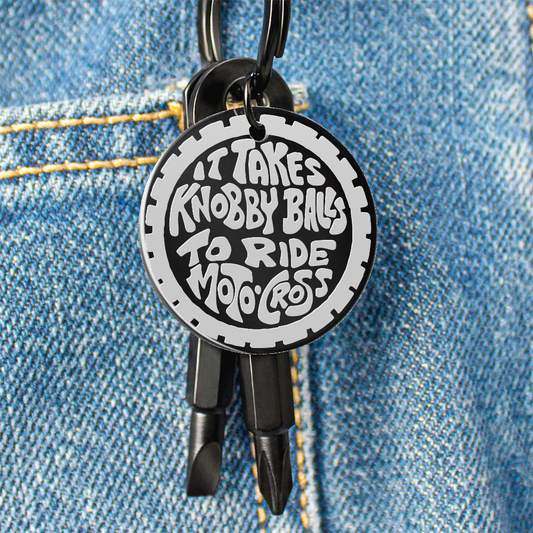 Motocross Keychain with Screwdrivers It takes knobby balls to ride motocross