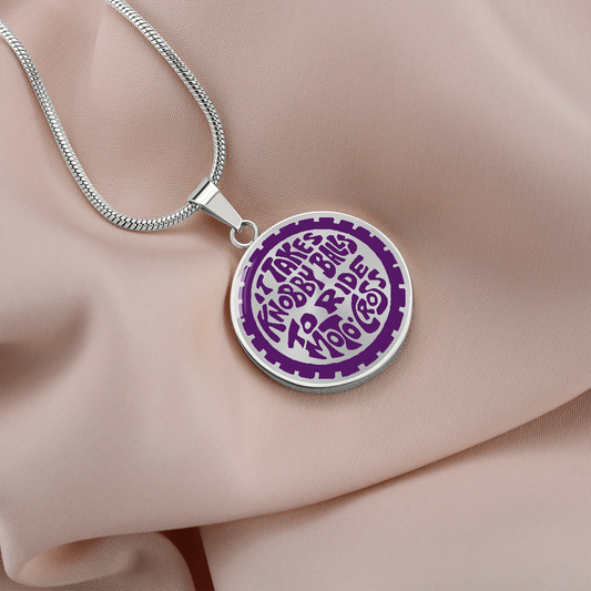 Motocross Graphic Necklace It Takes Knobby Balls to Ride Motocross