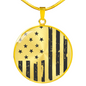 Patriotic Old Glory American Flag necklace