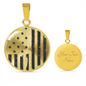 Patriotic Old Glory American Flag necklace