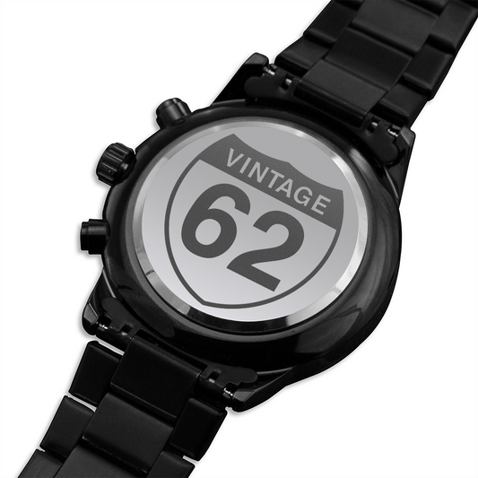 Vintage 62 watch for car guy, mechanic or motorcycle rider