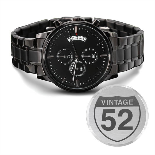 Vintage 52 watch for car guy, mechanic or motorcycle rider