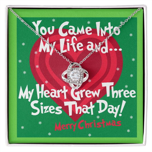 You came into my life and...