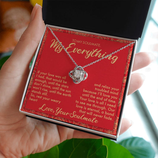 My Everything Love Knot Necklace for Soulmate