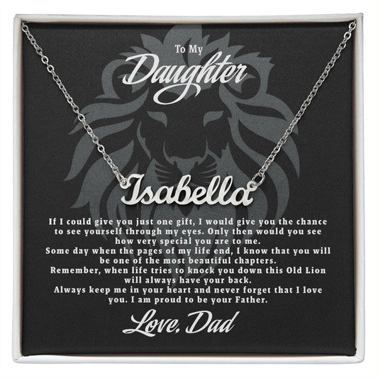 This Old Lion - Personalized necklace for daughter
