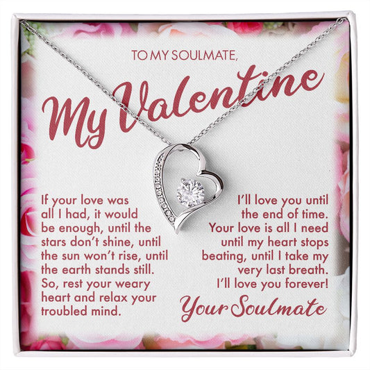 Forever love heart for soulmate Valentine