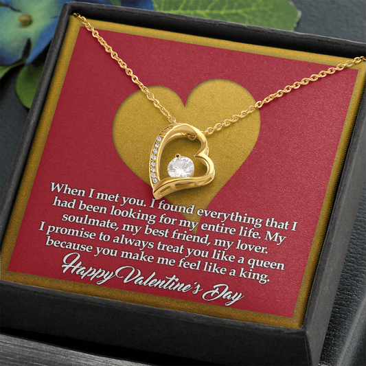 Forever Love Necklace You make me feel like a king